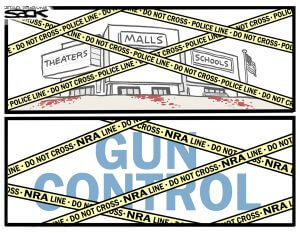 gun control cartoon