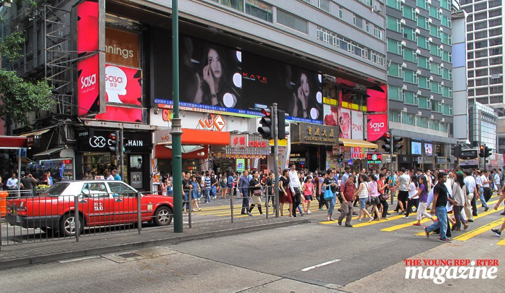 During the National Day holiday, Hong Kong's business districts were not as crowded as in the past years. (Photo by Jackson Ho)